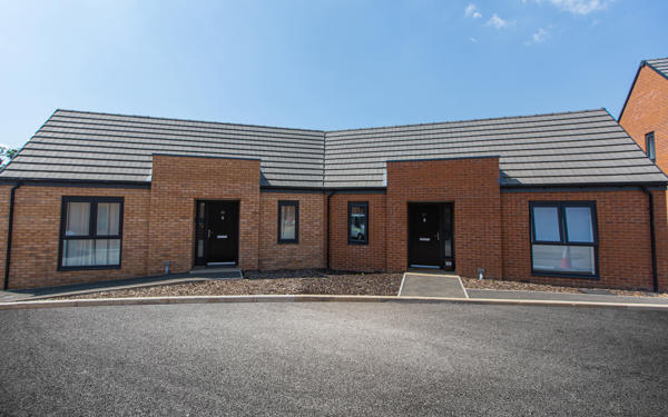 Exterior shot of bungalows