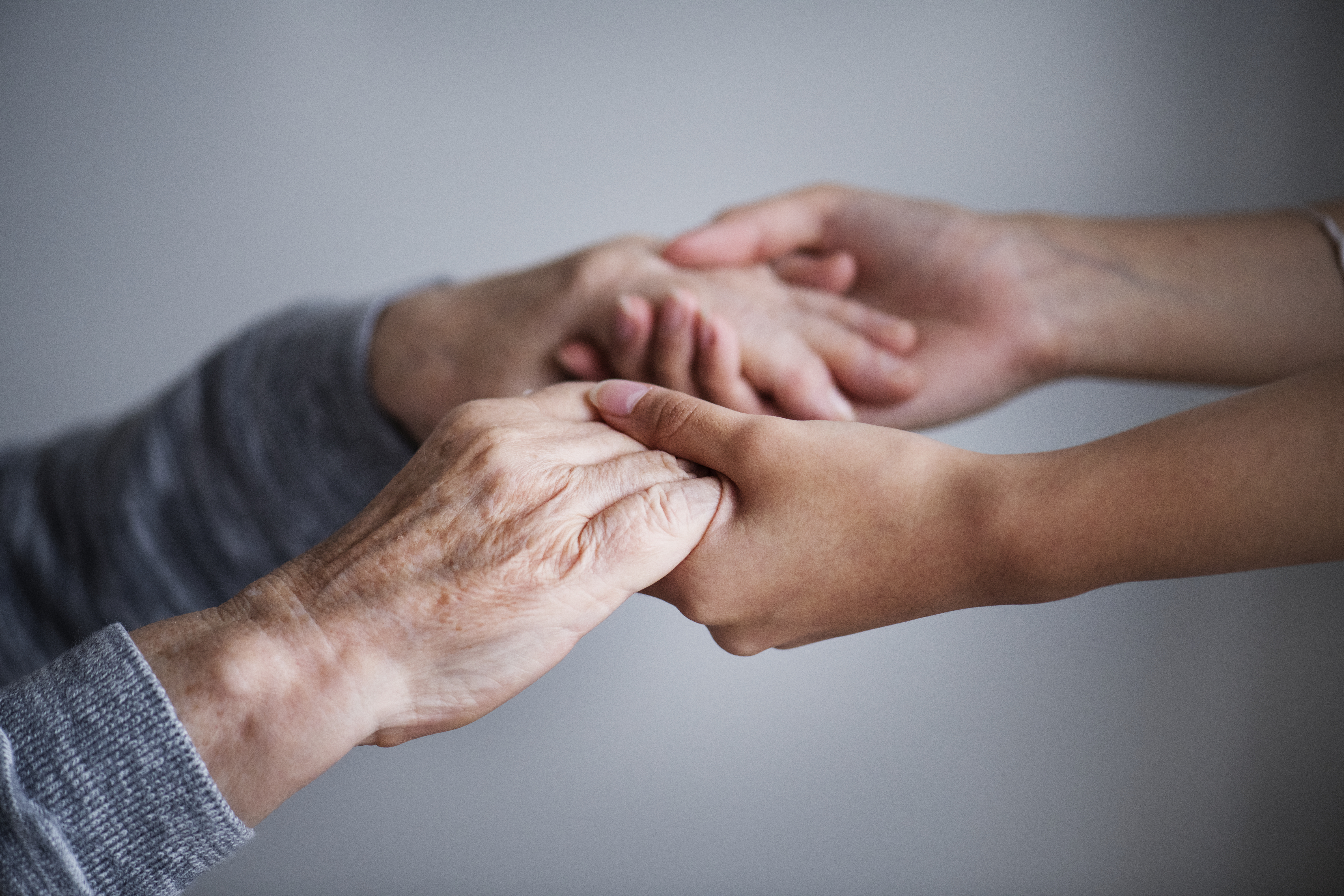 Closeup Support Hands