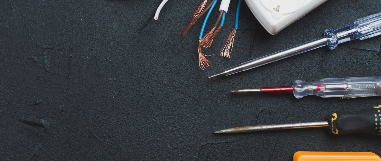 Wires Screwdrivers Multimeter