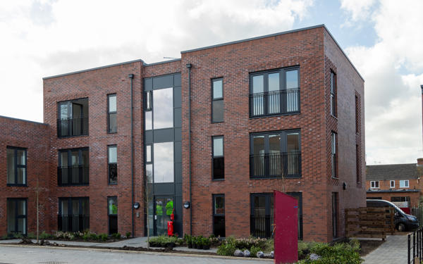 Image of outside of an apartment block