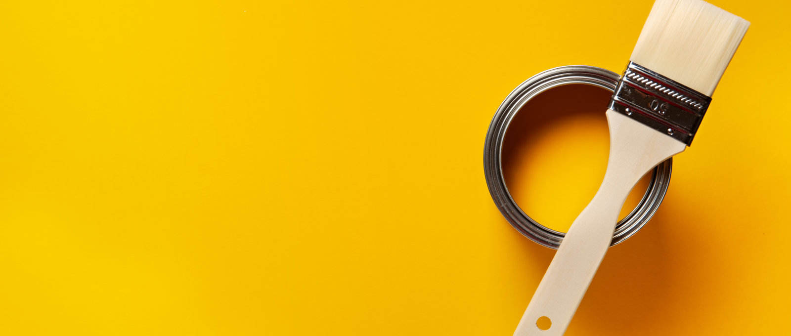 Paintbrush And Paint Can