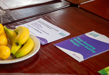 Live Life Better Derbyshire leaflets on table