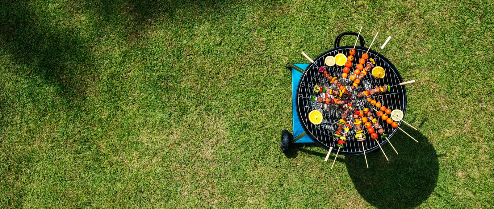 Aerial View Barbecues Steaks Charcoals Grill (1)