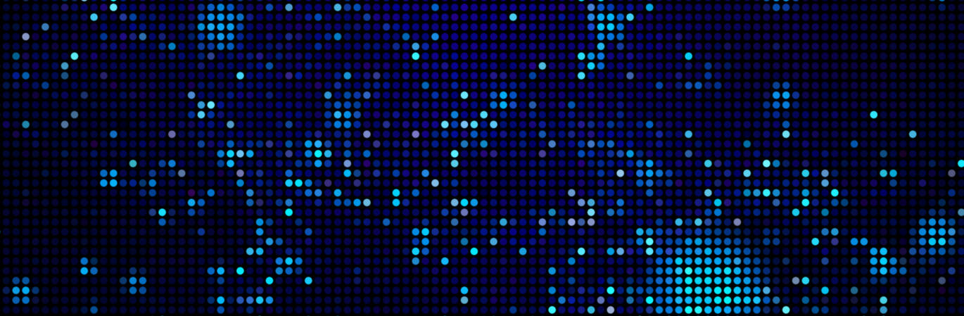 halftone dots abstract digital technology blue light blue background