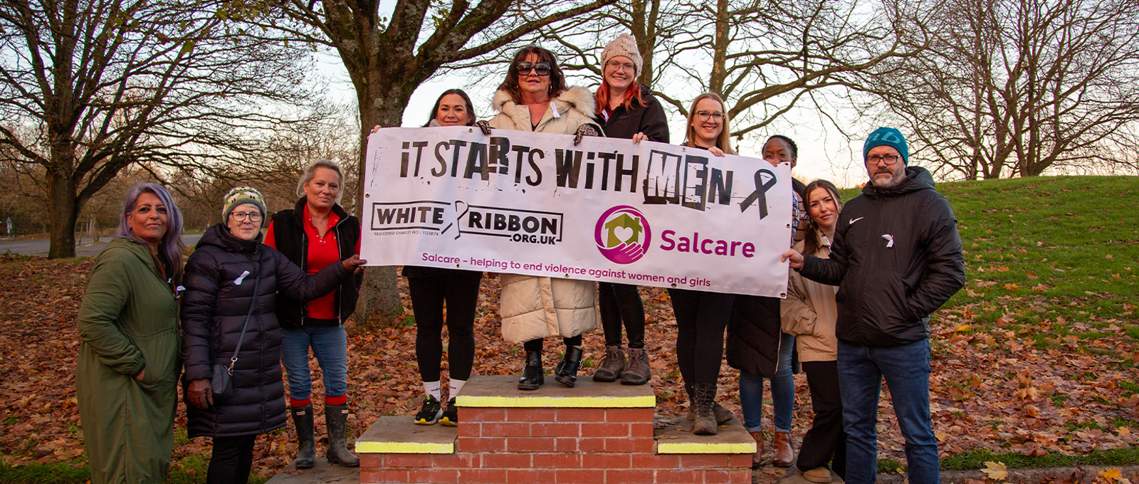 White Ribbon Banner