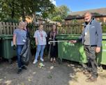 Colleagues at a community day of action Firs Garden, Alfreton